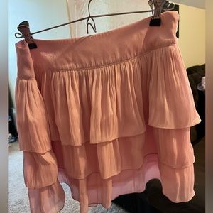 Precious Pink tiered skirt